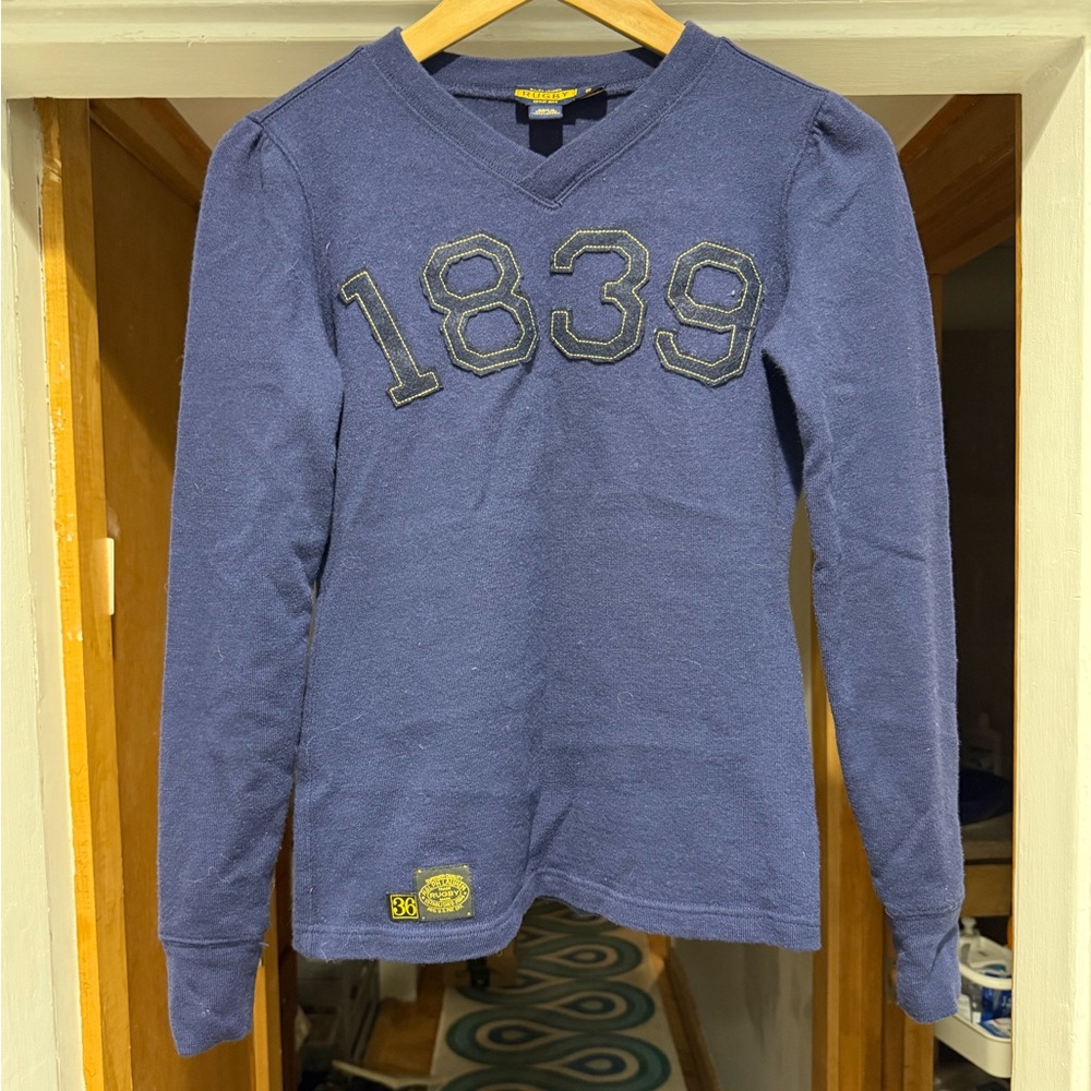Gorgeous wool blend Rugby sweater EUC super cute